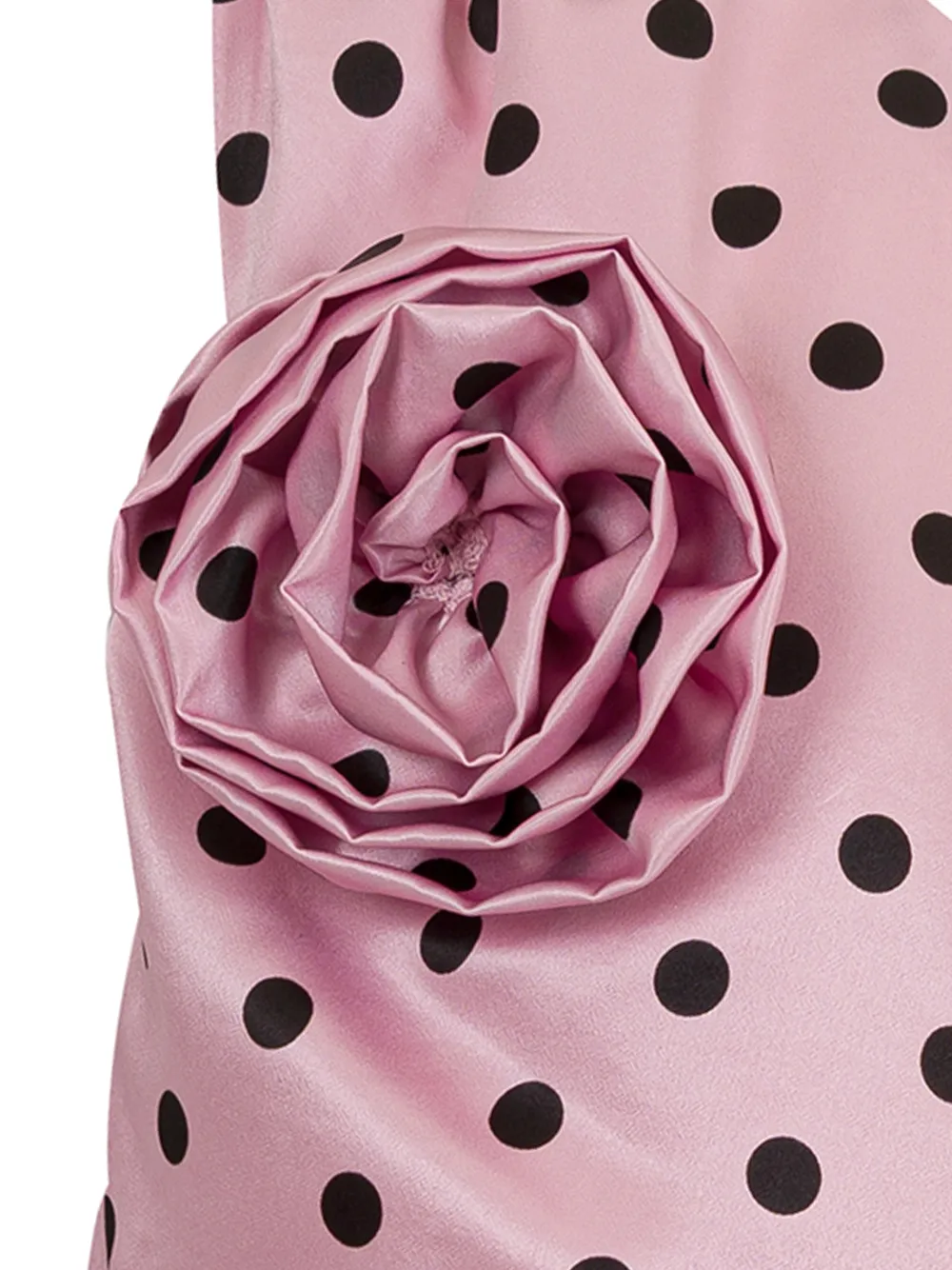 Balmain Kids Floral-Appliqu One-Shoulder Top