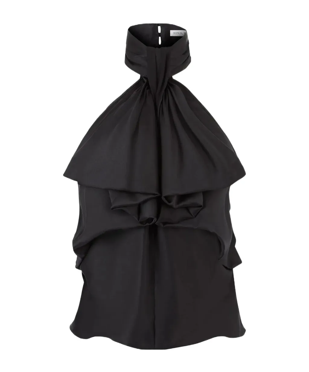 Nina Ricci Flowing Bow Halter Top