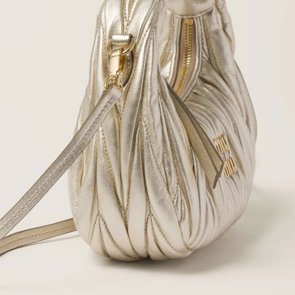 Wander Matelassé Nappa Leather Hobo Mini-Bag