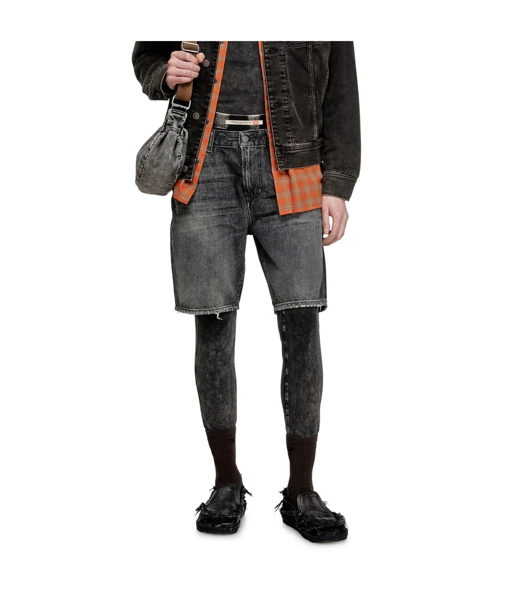 Diesel D-Fin Distressed Denim Shorts