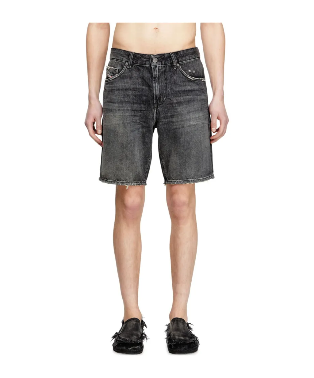 Diesel D-Fin Distressed Denim Shorts