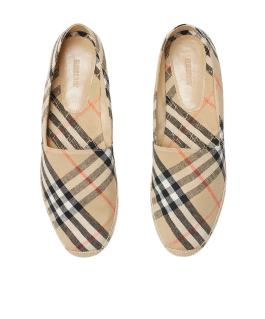 Burberry Check Mews Espadrilles