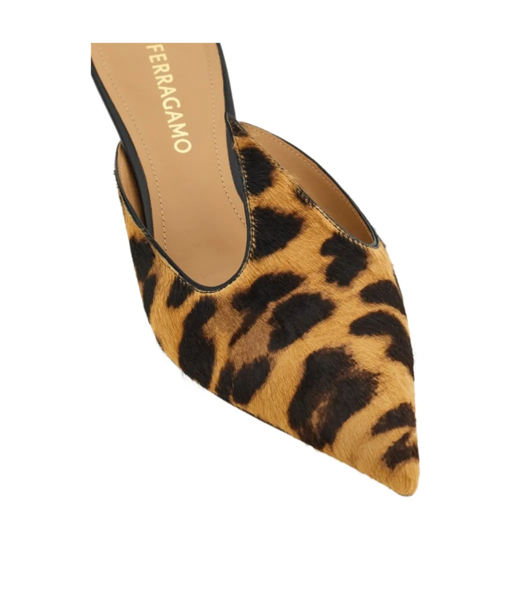 Ferragamo Dorye Pointed-Toe Mules