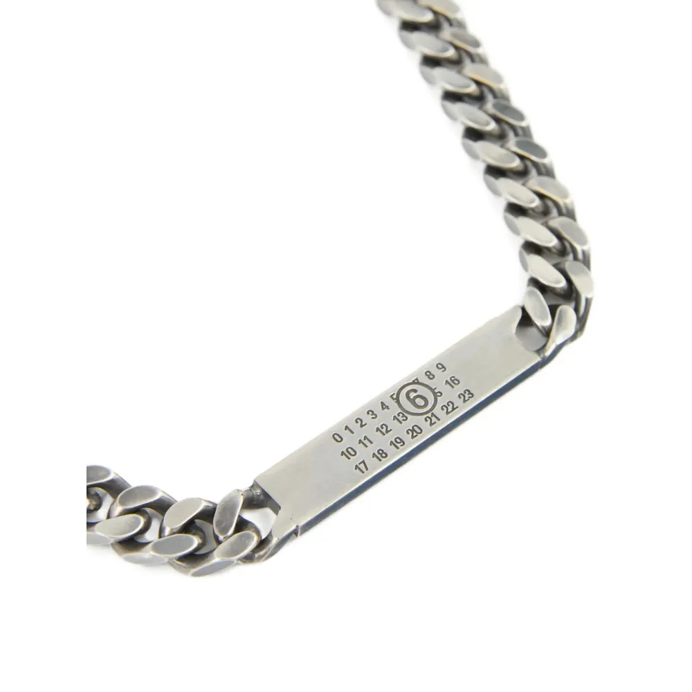 Mm6 Maison Margiela Logo-Debossed Chain-Linked Necklace