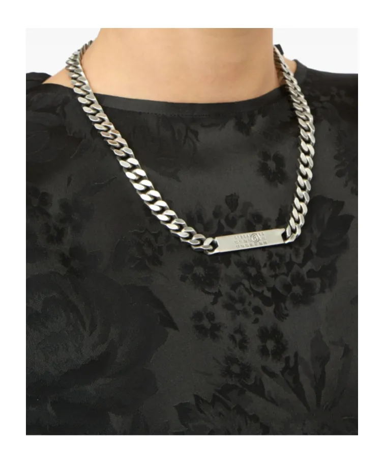 Mm6 Maison Margiela Logo-Debossed Chain-Linked Necklace