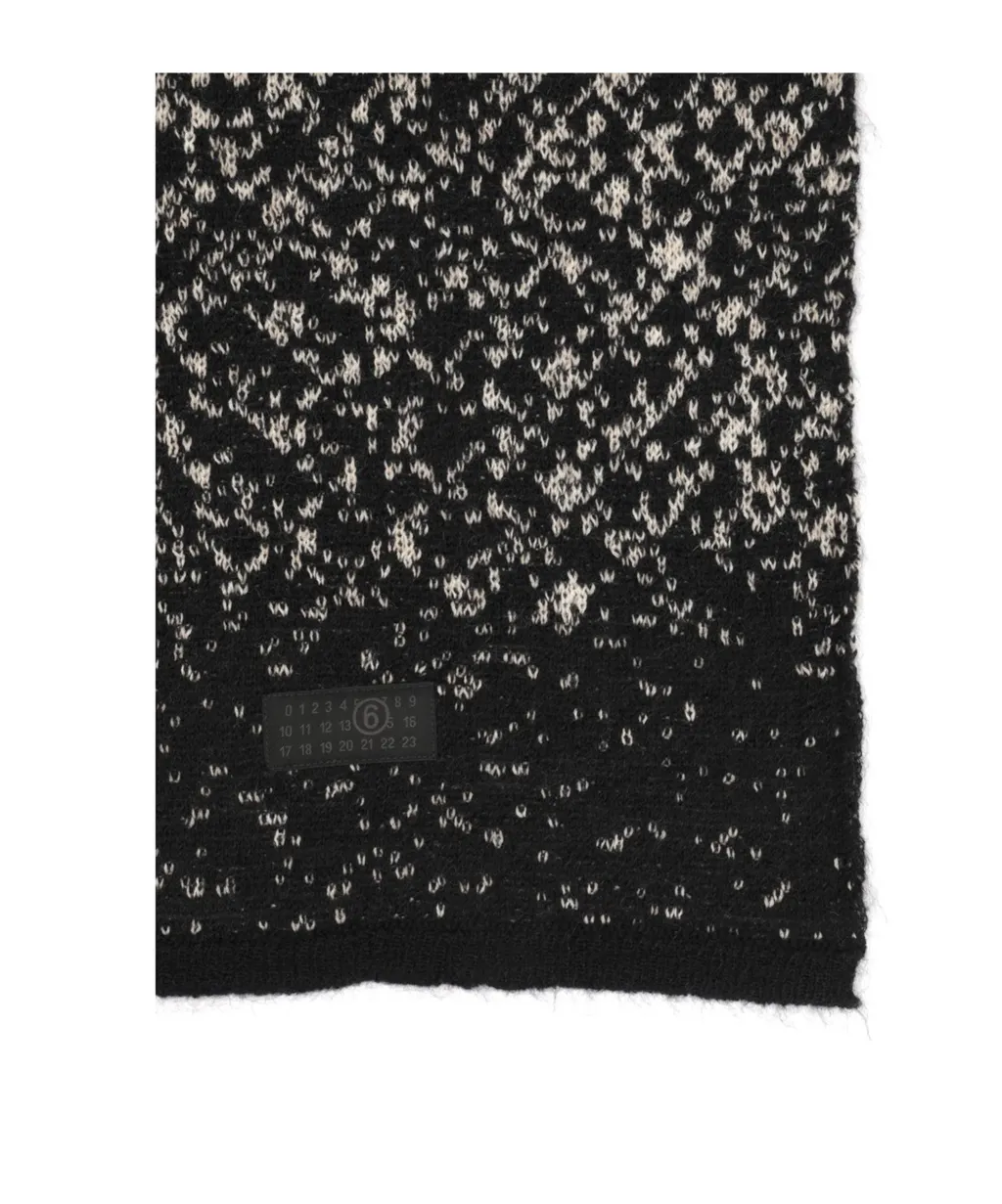 Mm6 Maison Margiela Jacquard-Knit Scarf