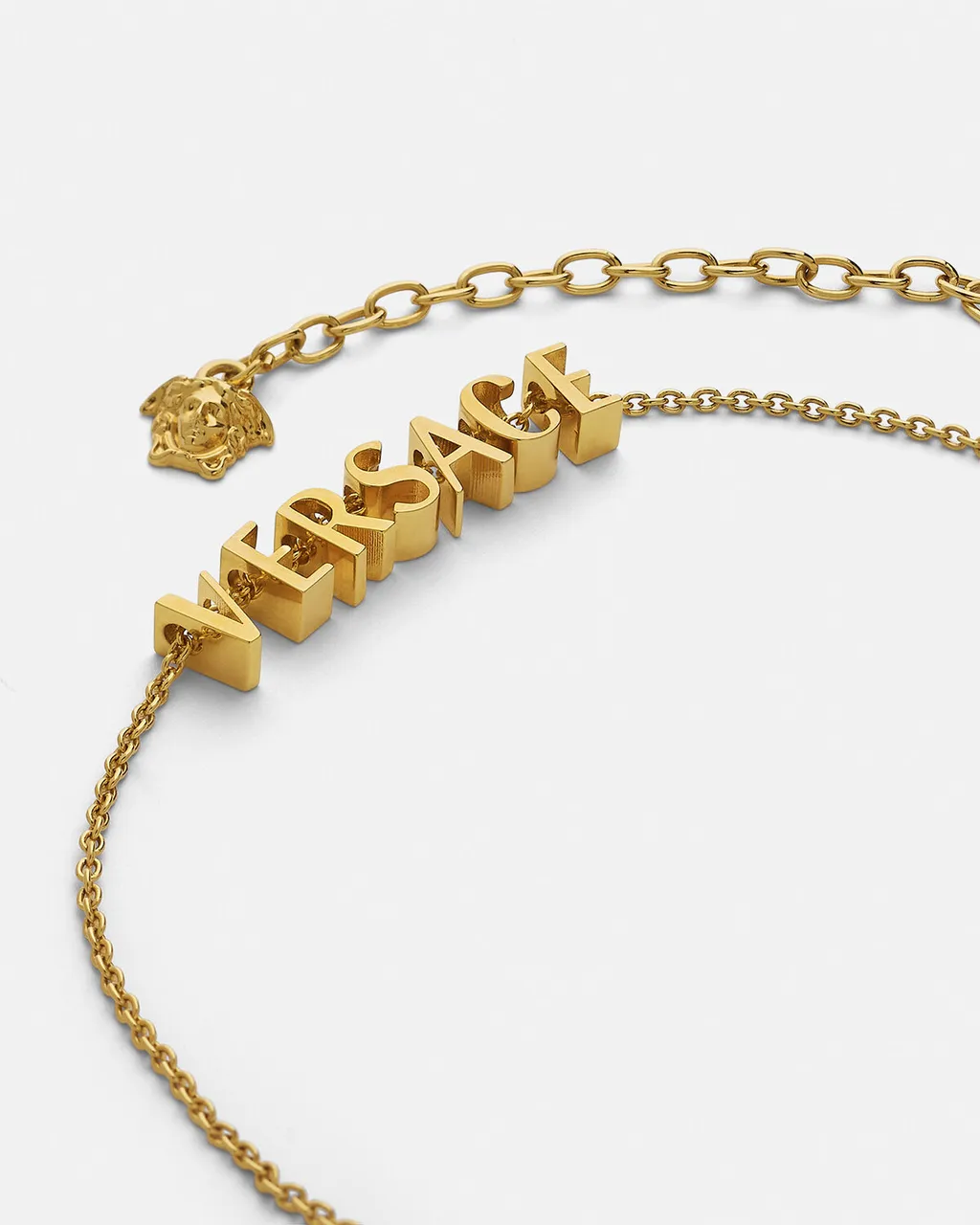 Versace Logo-Lettering Necklace