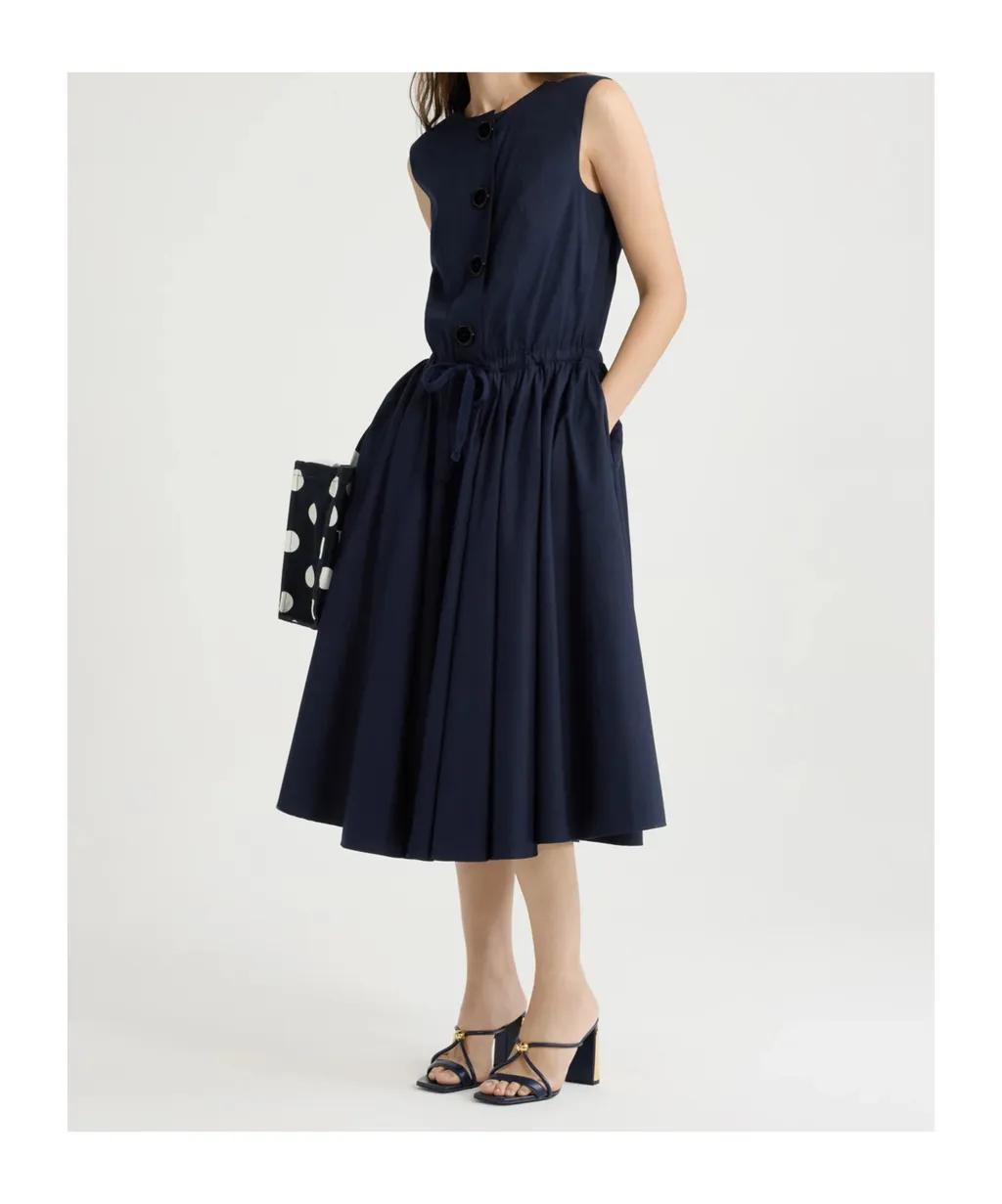 Patou Buttoned Midi Dress