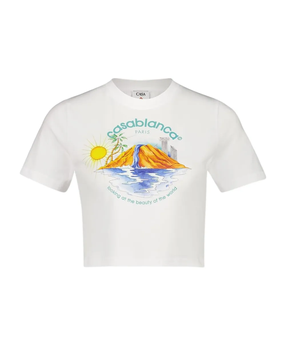 Casablanca Oasis Cropped T-Shirt
