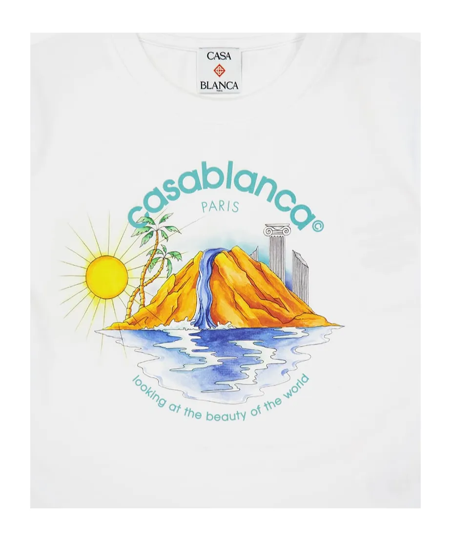Casablanca Oasis Cropped T-Shirt
