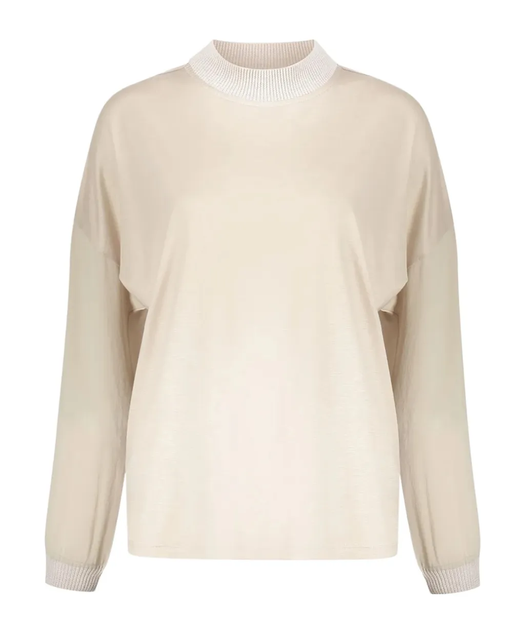 Crew-Neck Long-Sleeve Top