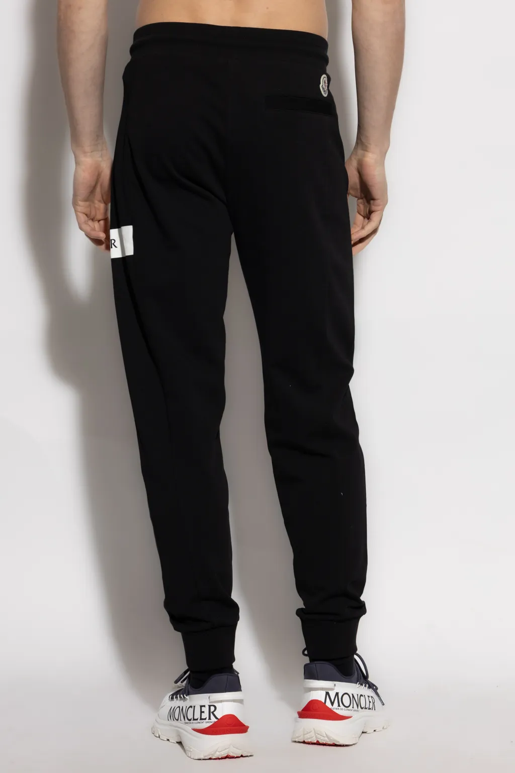 Moncler Logo Printed Drawstring Cuffed Joggers