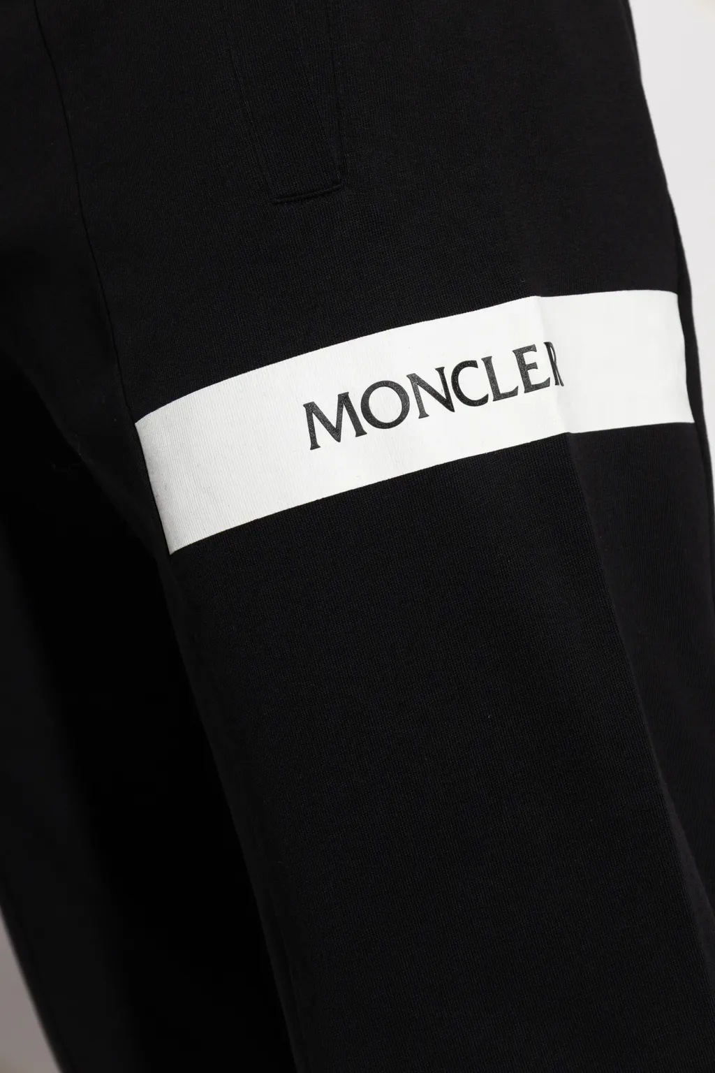 Moncler Logo Printed Drawstring Cuffed Joggers