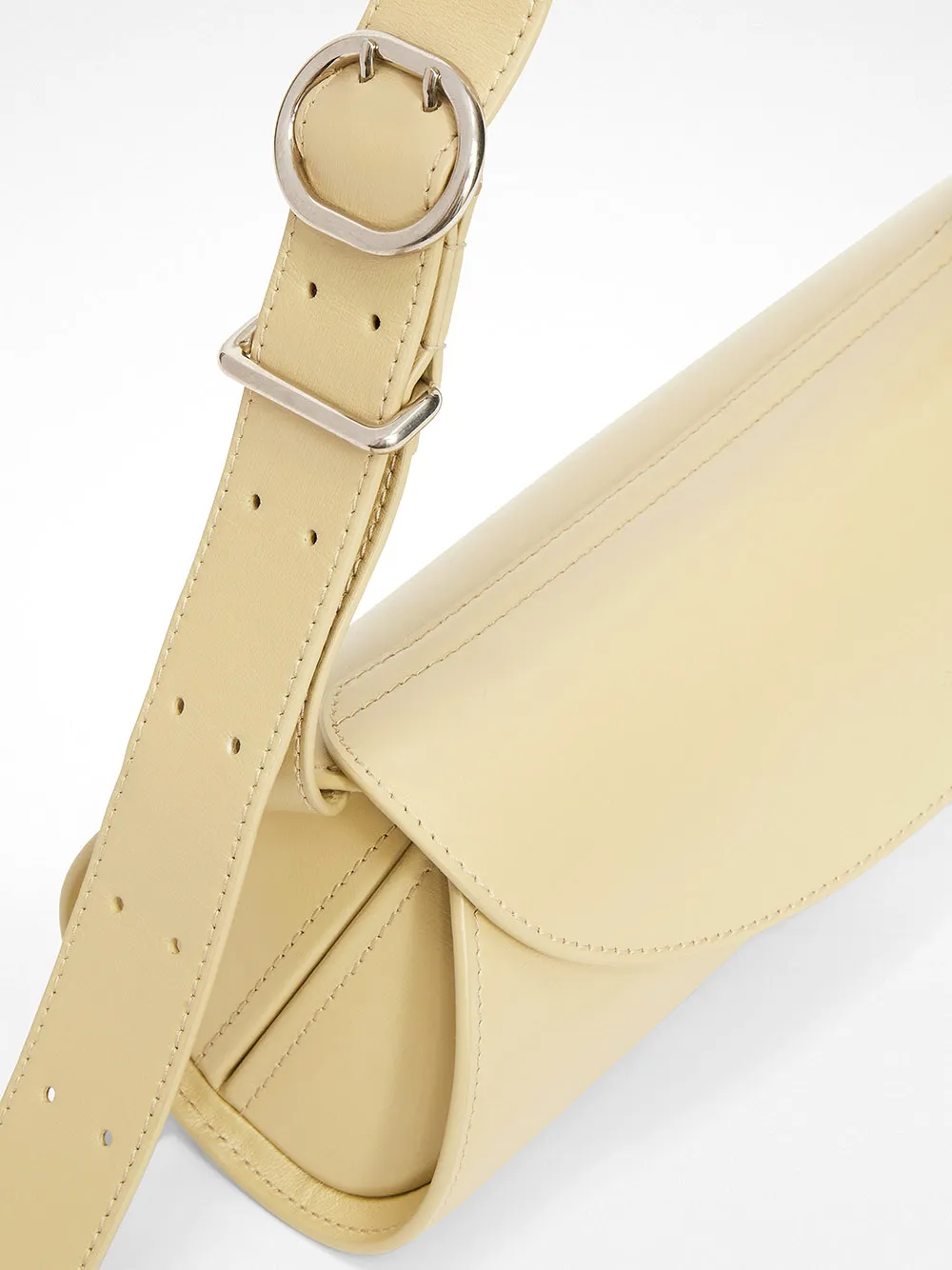 Jil Sander Cannolo Logo Stamped Small Shoulder Bag