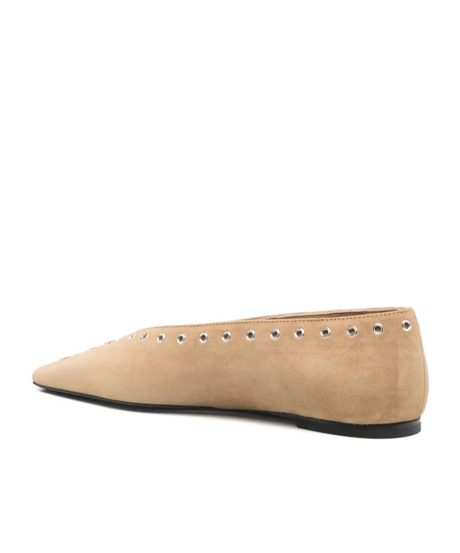Suede Ballet Flats