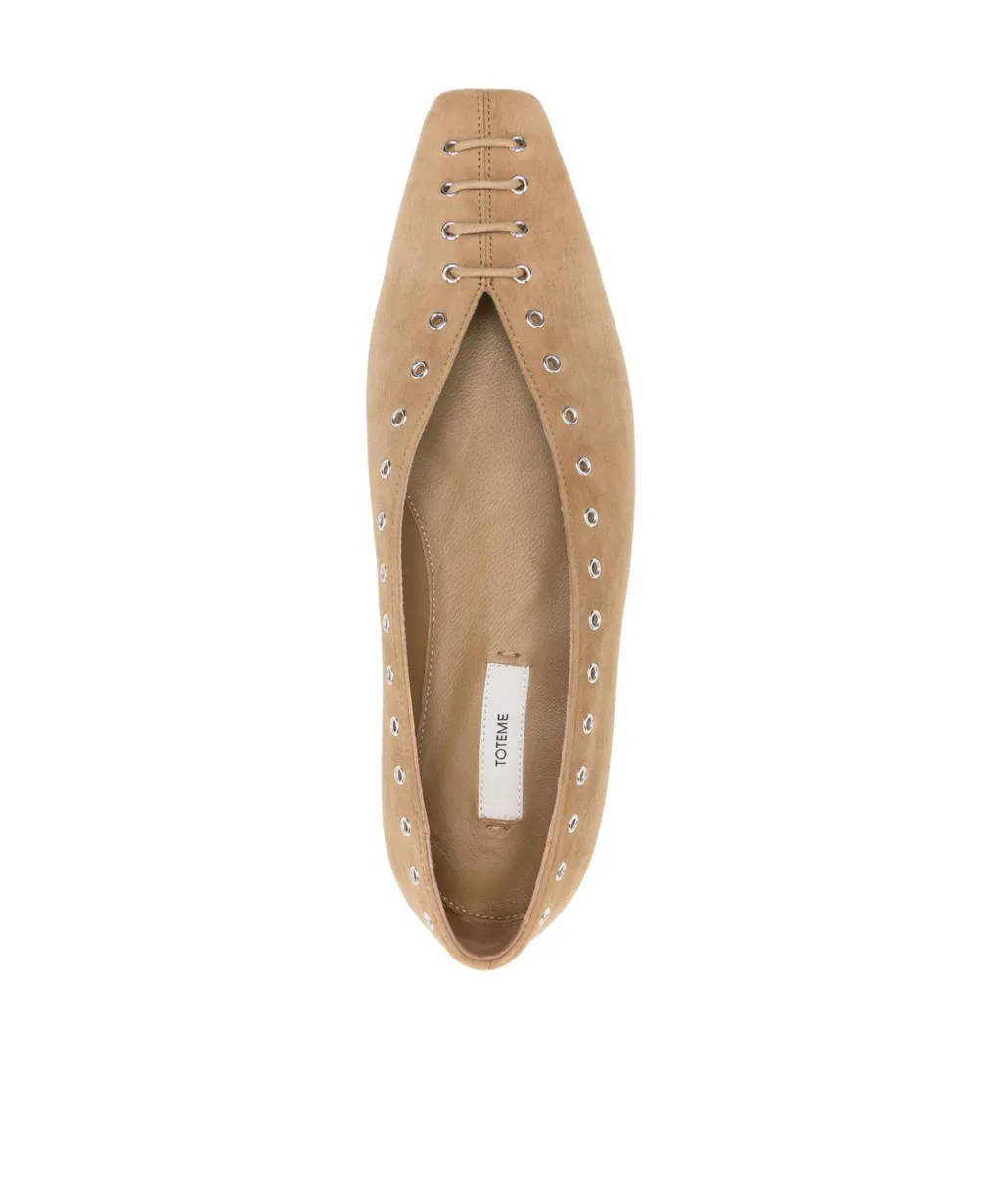 Suede Ballet Flats