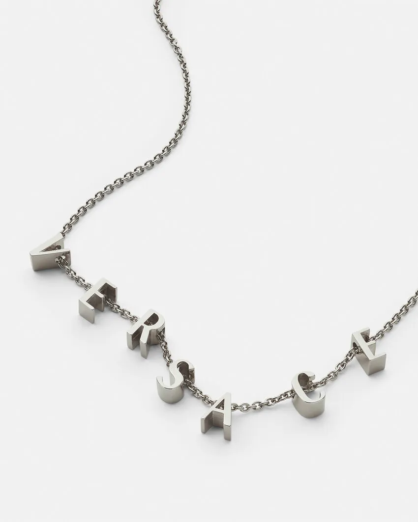Versace Logo-Lettering Necklace