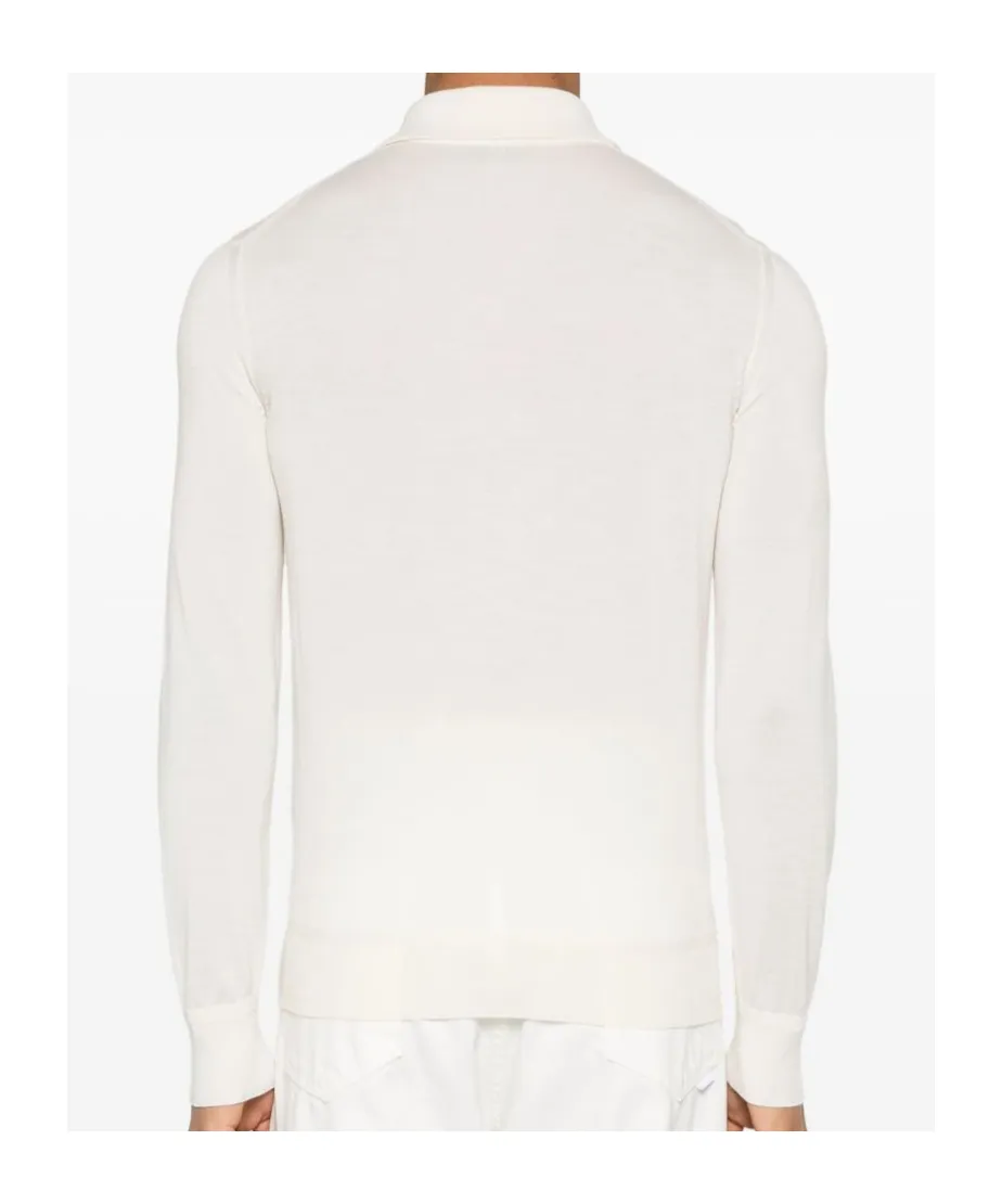 Tom Ford Long-Sleeved Knitted Polo Shirt