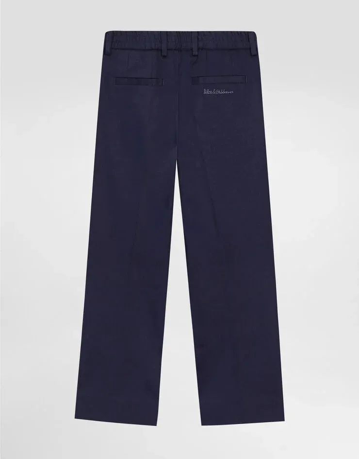 Embroidered Logo Trousers
