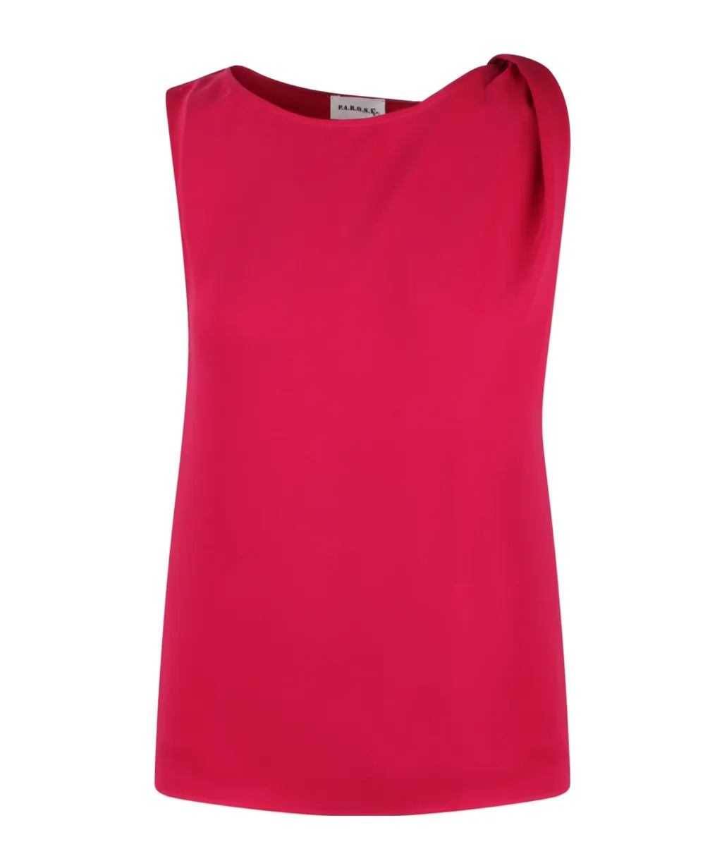 Jersey Top With Draped Detail