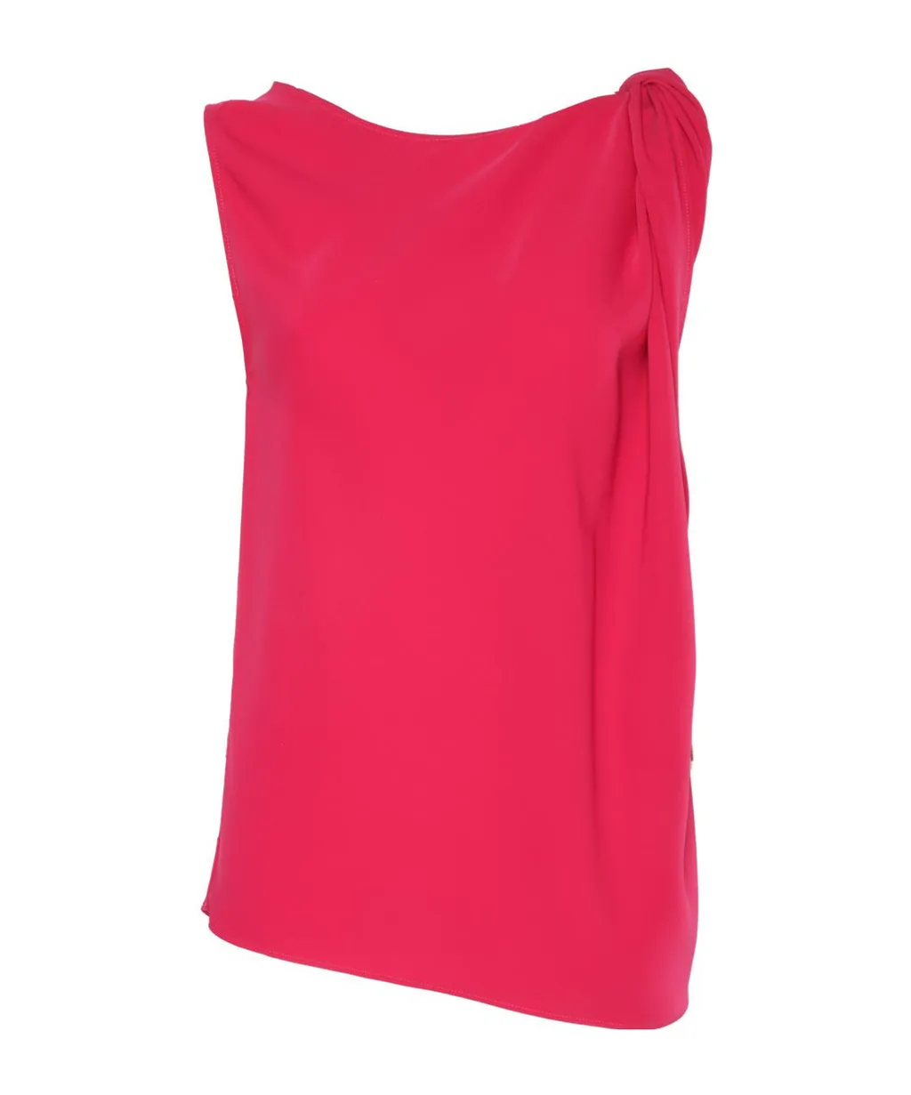 Jersey Top With Draped Detail