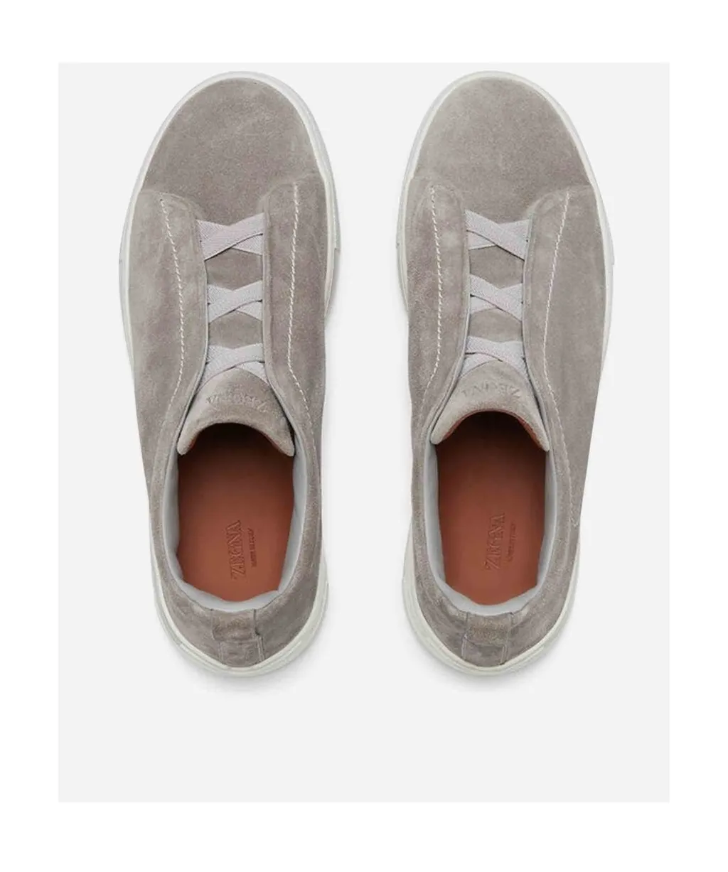Slip-On Suede Trainers