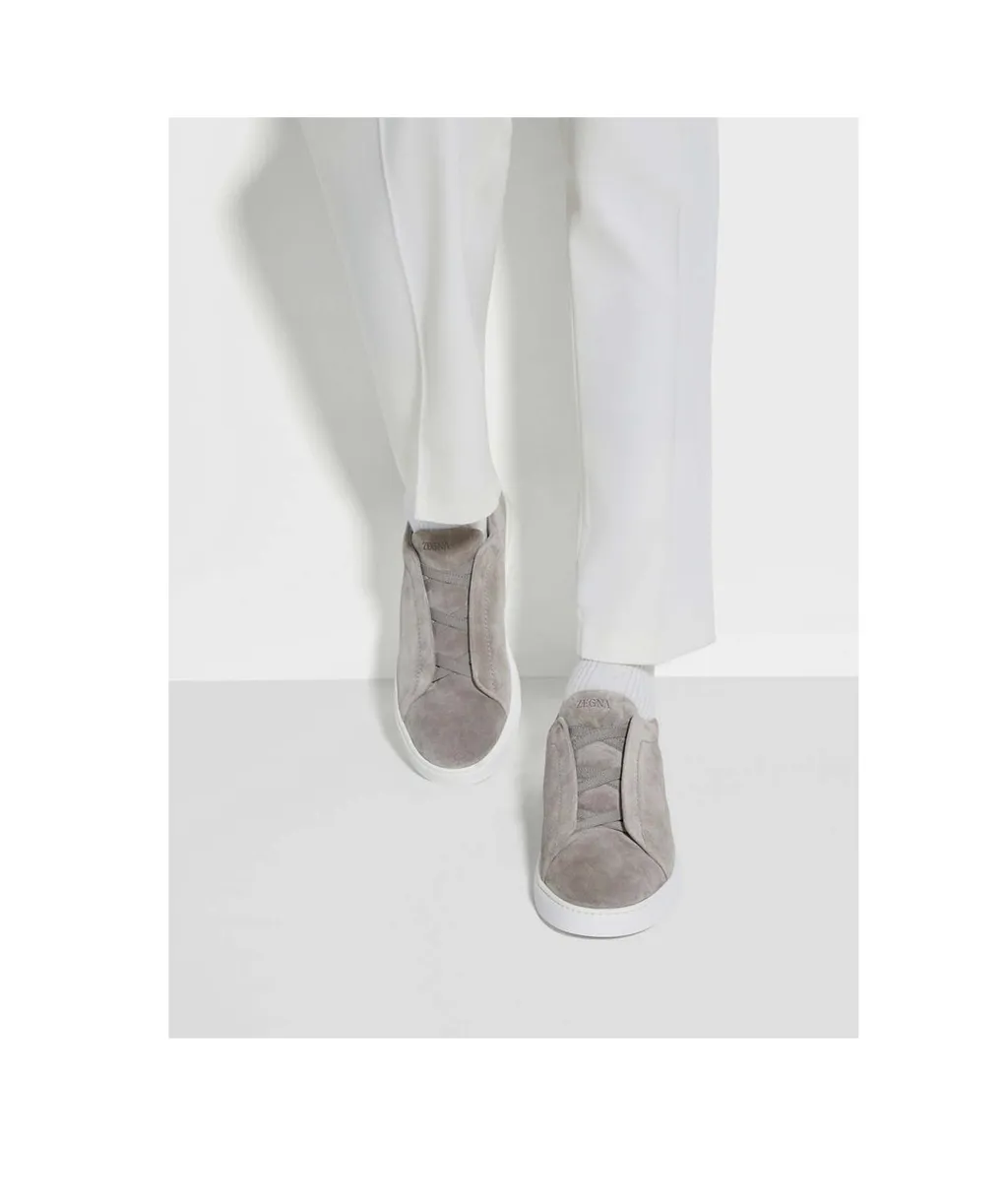 Slip-On Suede Trainers