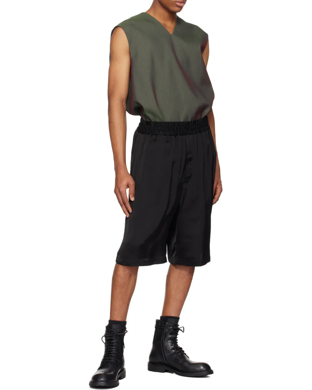 Jil Sander High-Waisted Knee-Length Shorts