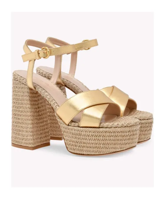 Gianvito Rossi Platform Woven Sandals