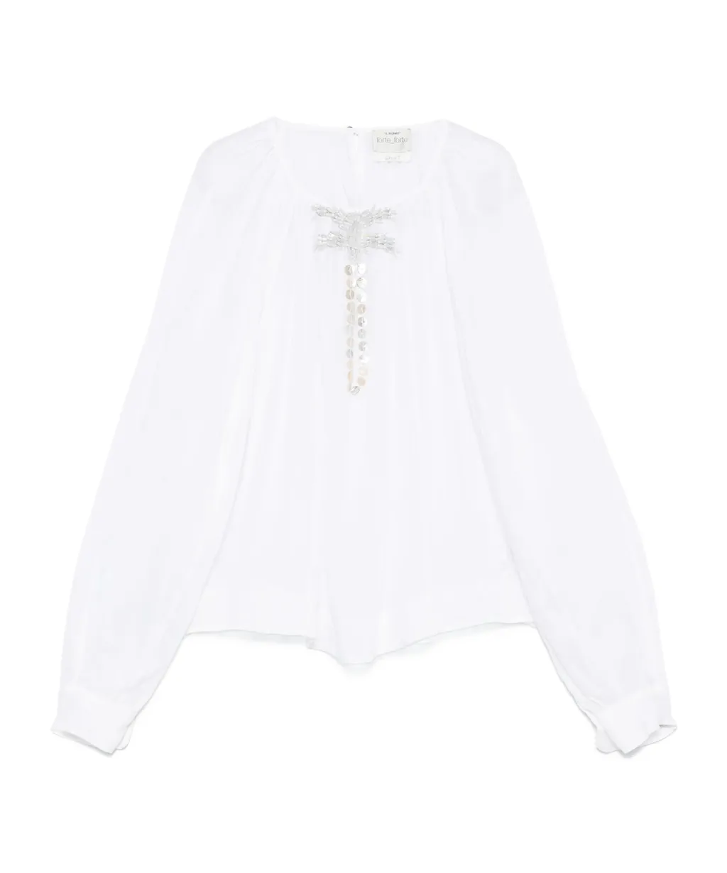 Pearl Decorative Bohemian Shirt