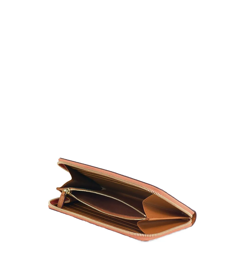 Mcm Visetos Printed Zipped Wallet