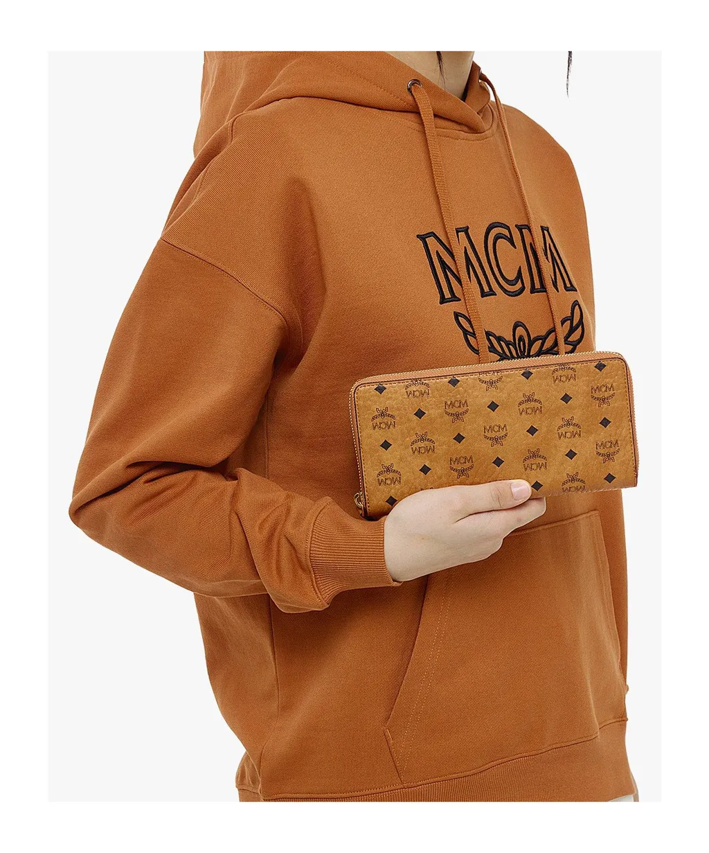 Mcm Visetos Printed Zipped Wallet