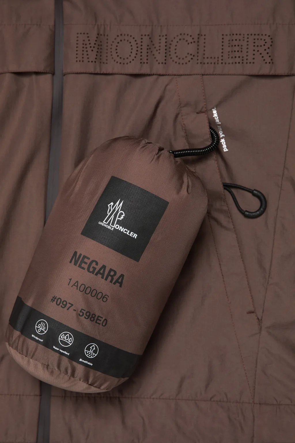 Moncler Grenoble Negara Packable Hooded Windbreaker