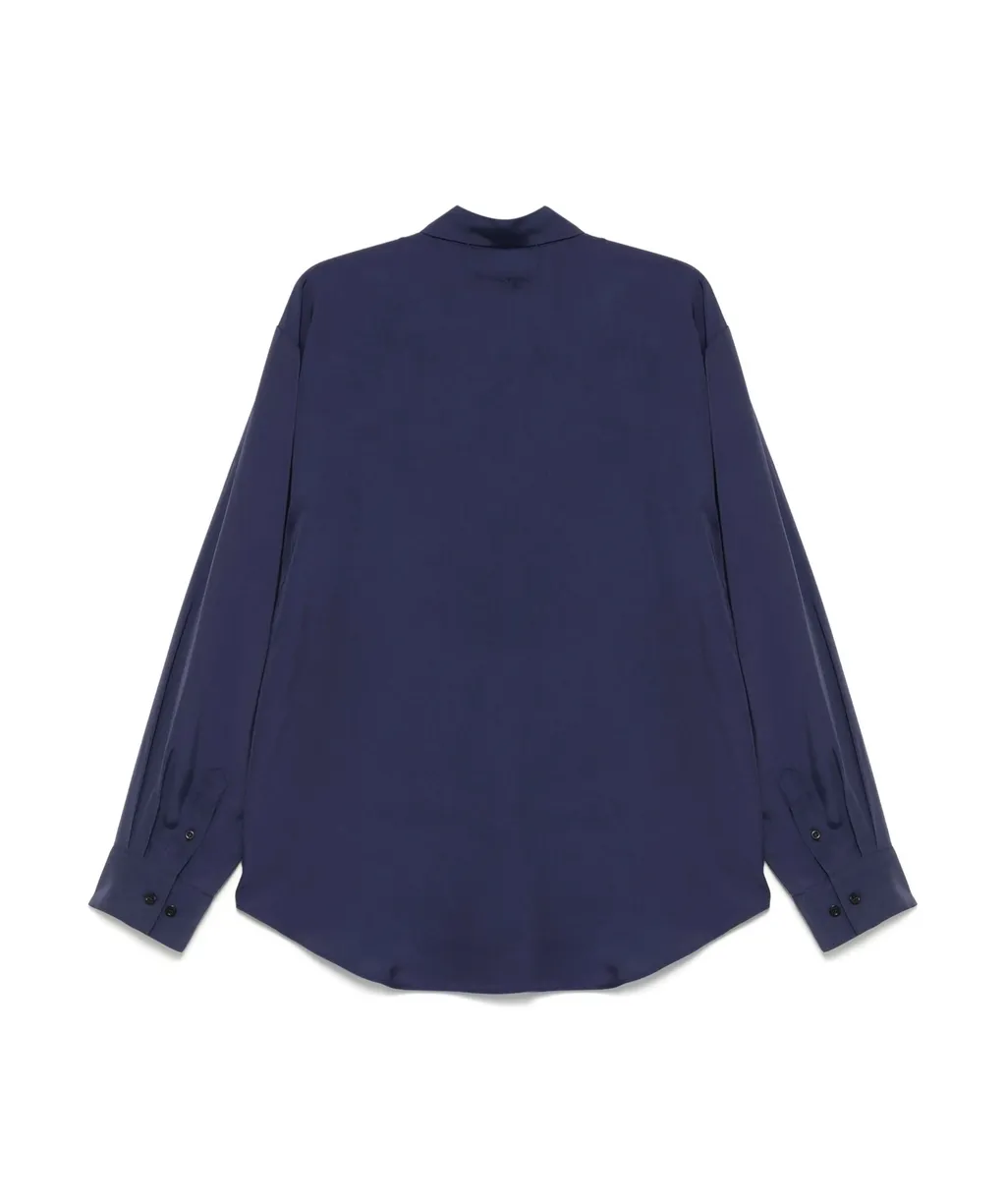 Msgm Logo-Embroidered Buttoned Shirt