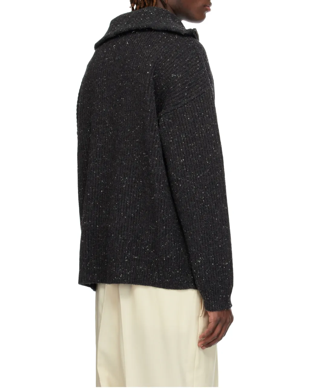 Shetland Wool Zip Sweatshirt