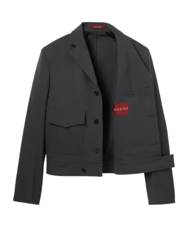 Gucci Pocket Detailed Collared Jacket