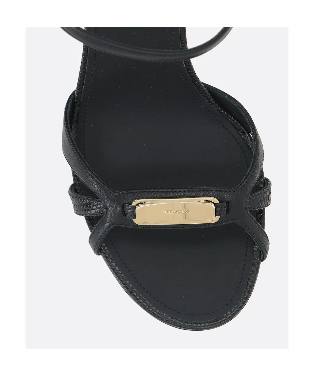 Ferragamo New Vara Buckle Strappy Sandals