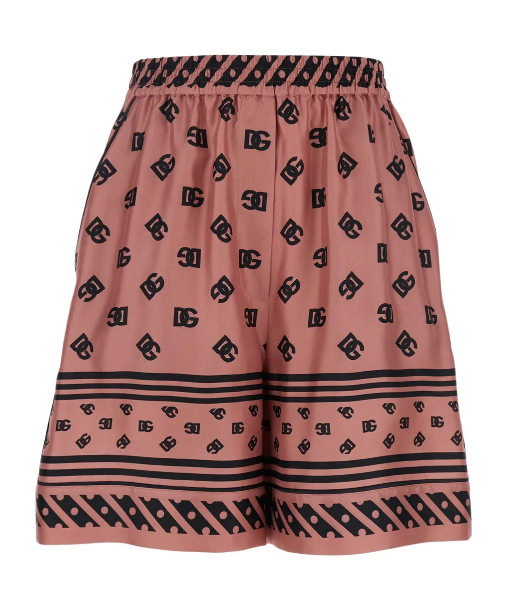 Dolce & Gabbana Dg Logo Printed Shorts