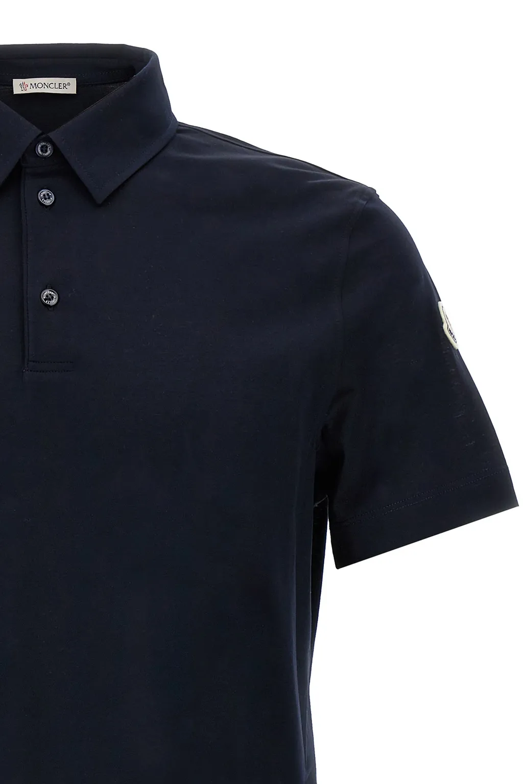 Moncler Logo Patch Short Sleeved Polo Shirt