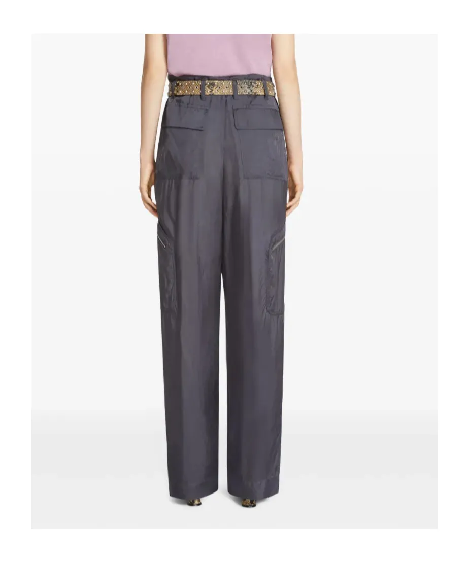 Dries Van Noten Button Detailed Straight Leg Pants