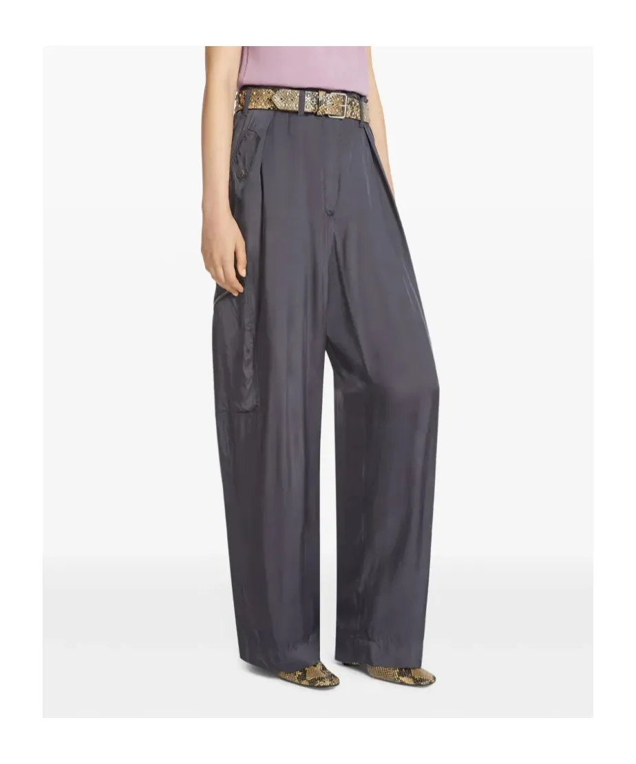 Dries Van Noten Button Detailed Straight Leg Pants