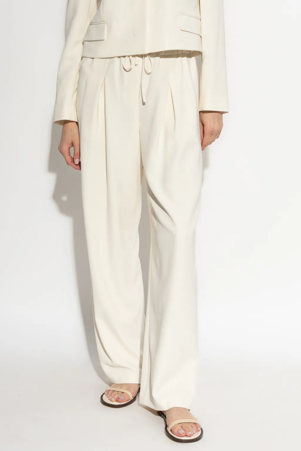 Theory Drawstring Pleated Pants