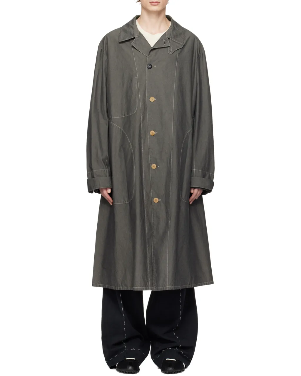 Maison Margiela Four Stitches Straight Hem Coat