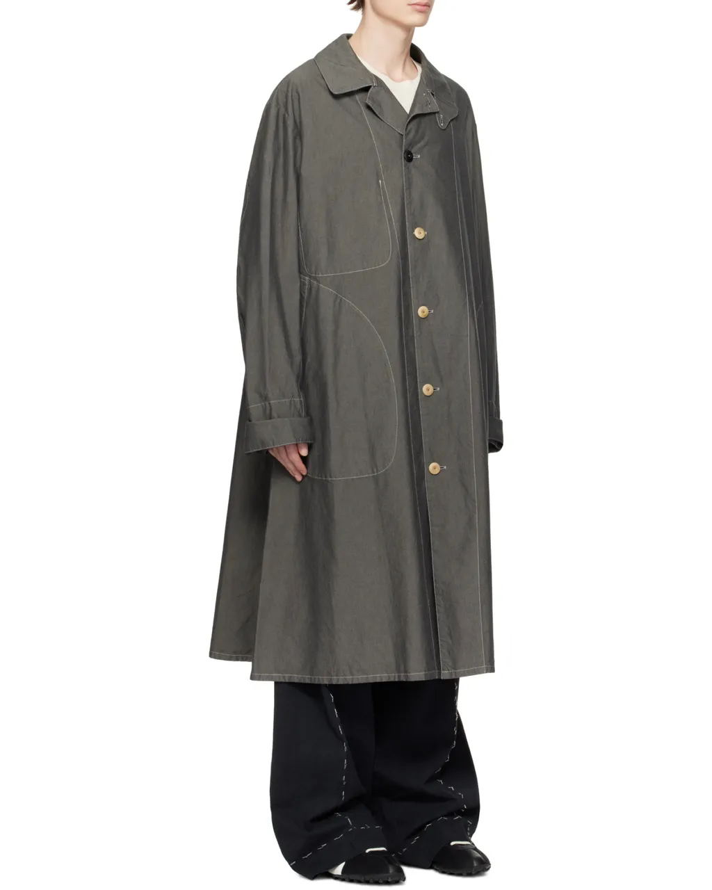 Maison Margiela Four Stitches Straight Hem Coat