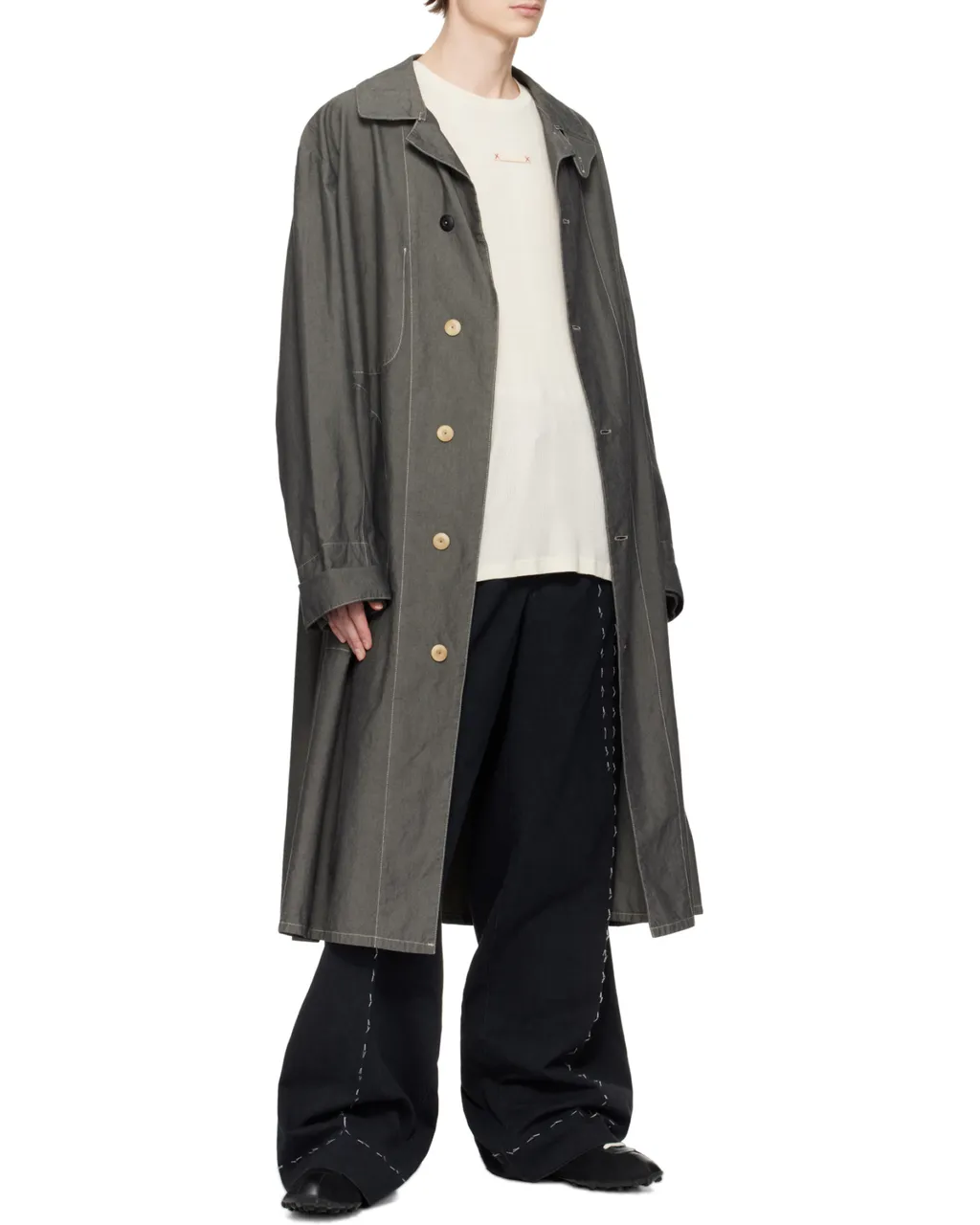 Maison Margiela Four Stitches Straight Hem Coat