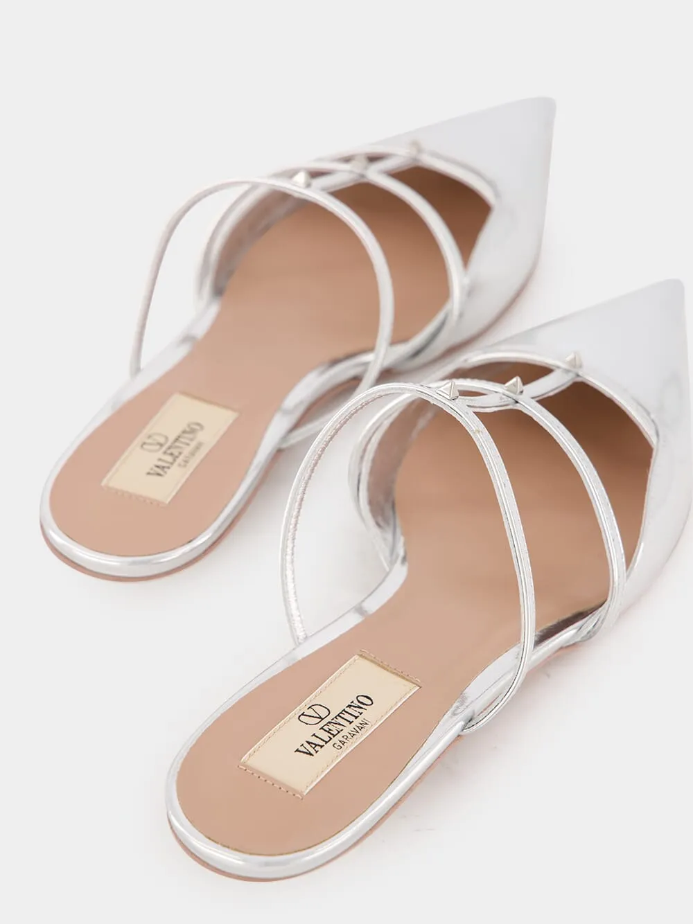 Valentino Garavani Rockstud Pointed Toe Mules