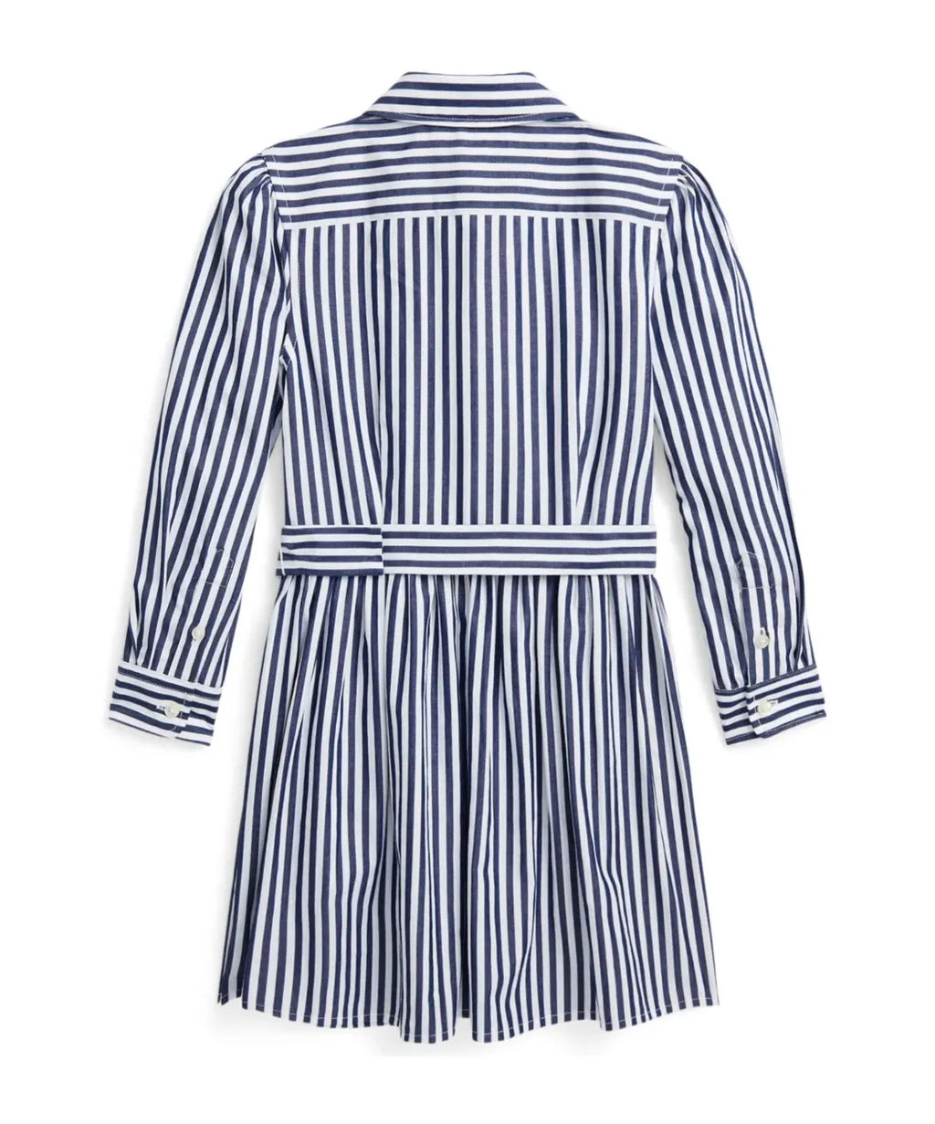 Striped Cotton Shirt Dress