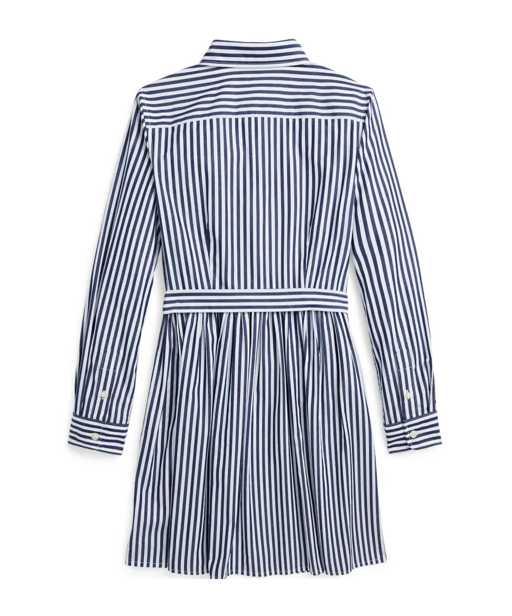 Striped Cotton Shirt Dress