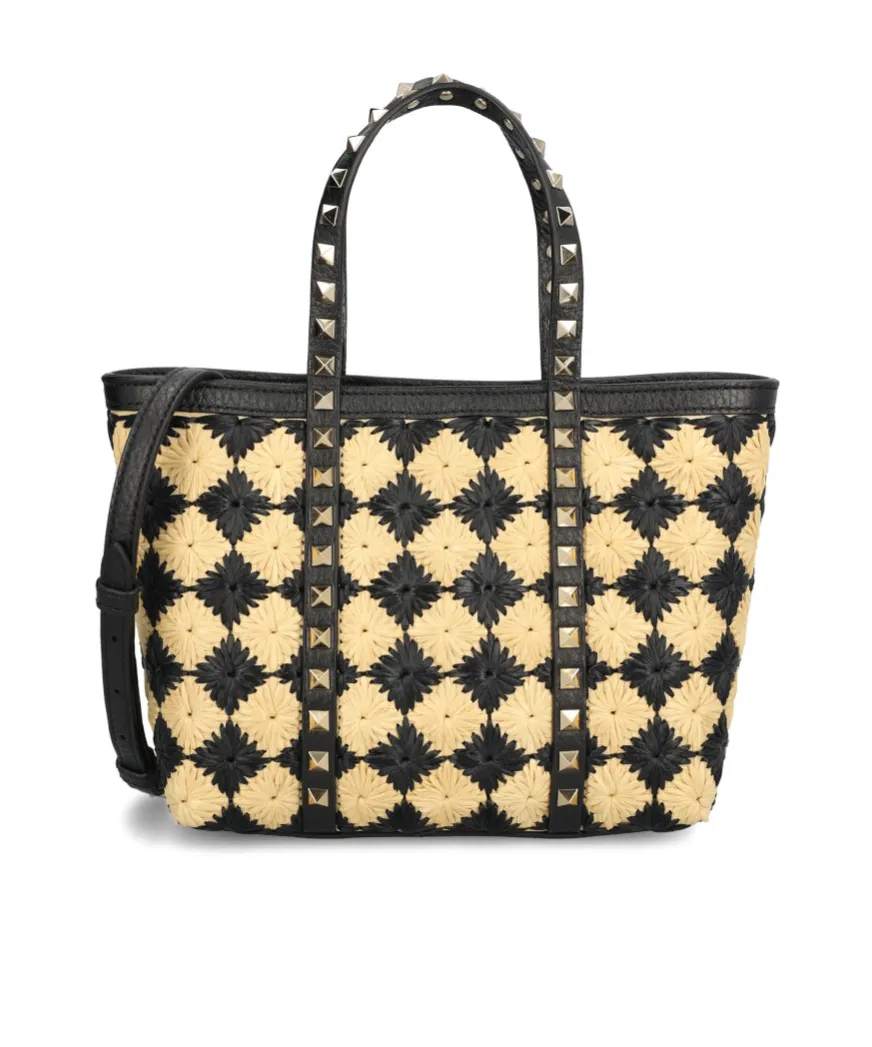 Valentino Garavani Rockstud All-Over Patterned Shoulder Bag
