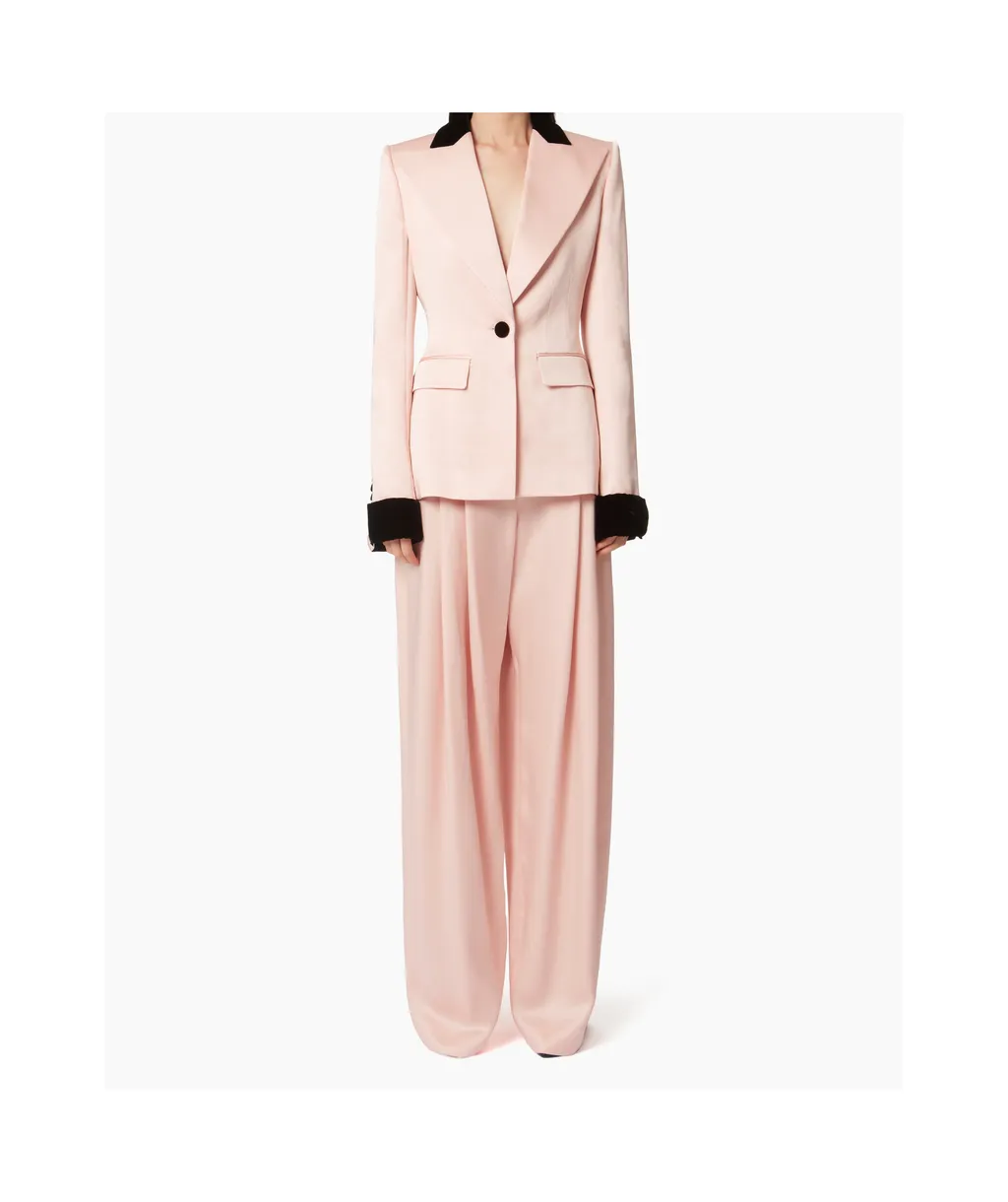 Nina Ricci Satin Pleated Trousers